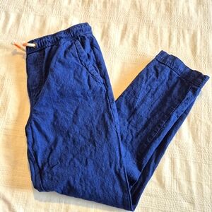 Mini Boden boys size 10 years royal blue pull on pants, 3 Pockets VGUC